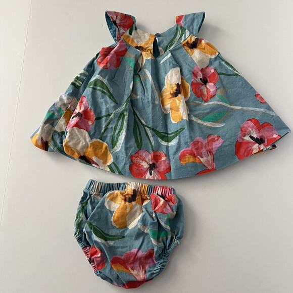 Tea Collection Hibiscus Dress Set (6/9m) - Picture 9 of 14